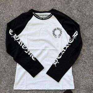 Chrome Hearts Black and White Long Sleeve Shirt